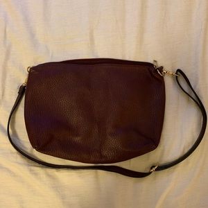 Burgundy Crossbody messenger bag